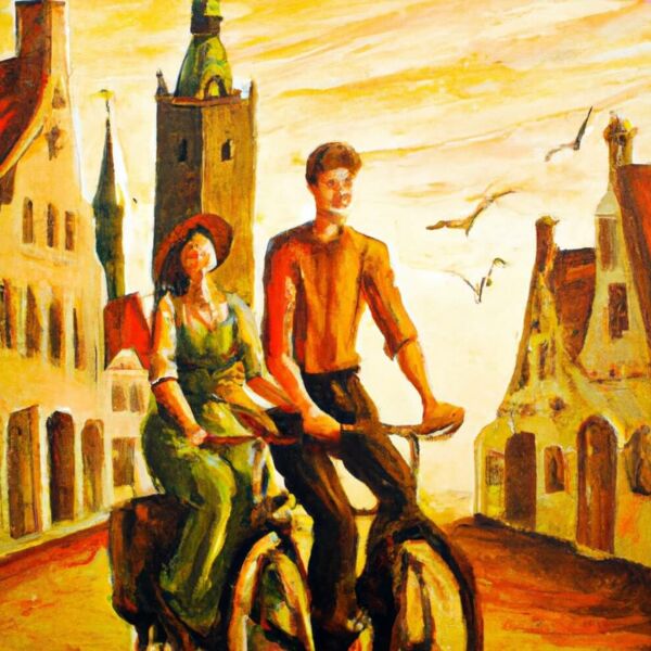 Ich würde mit meinem Partner eine Fahrradtour mit einem Ausflug in eine schöne Altstadt machen